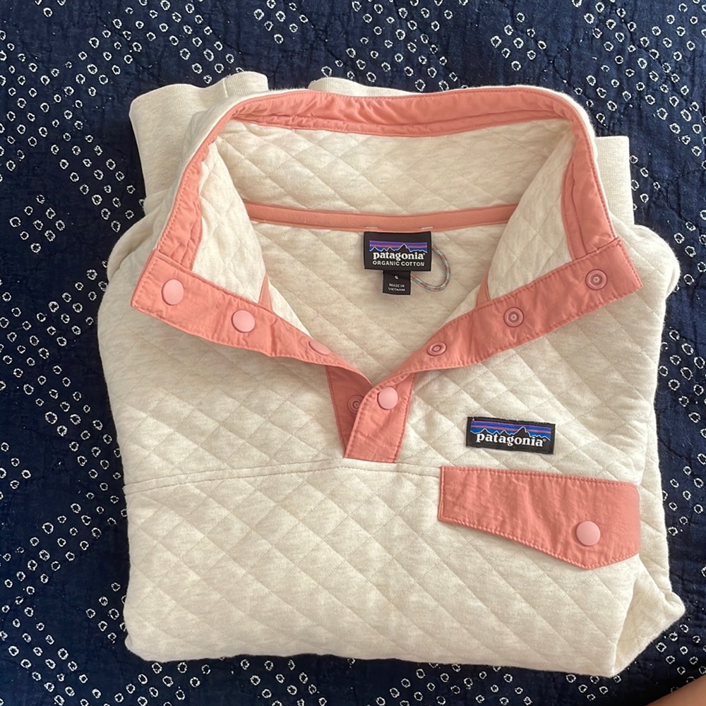 Patagonia Organic Cotton Quilt Snap-T Pullover Sweatshirt - Women' Size Small